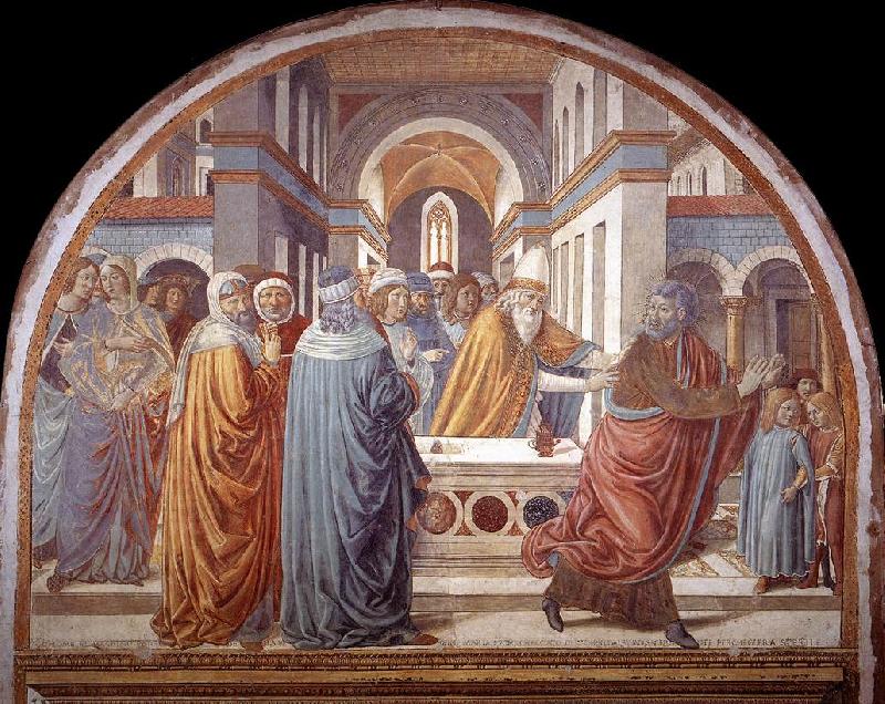 GOZZOLI, Benozzo Expulsion of Joachim from the Temple g oil painting image
